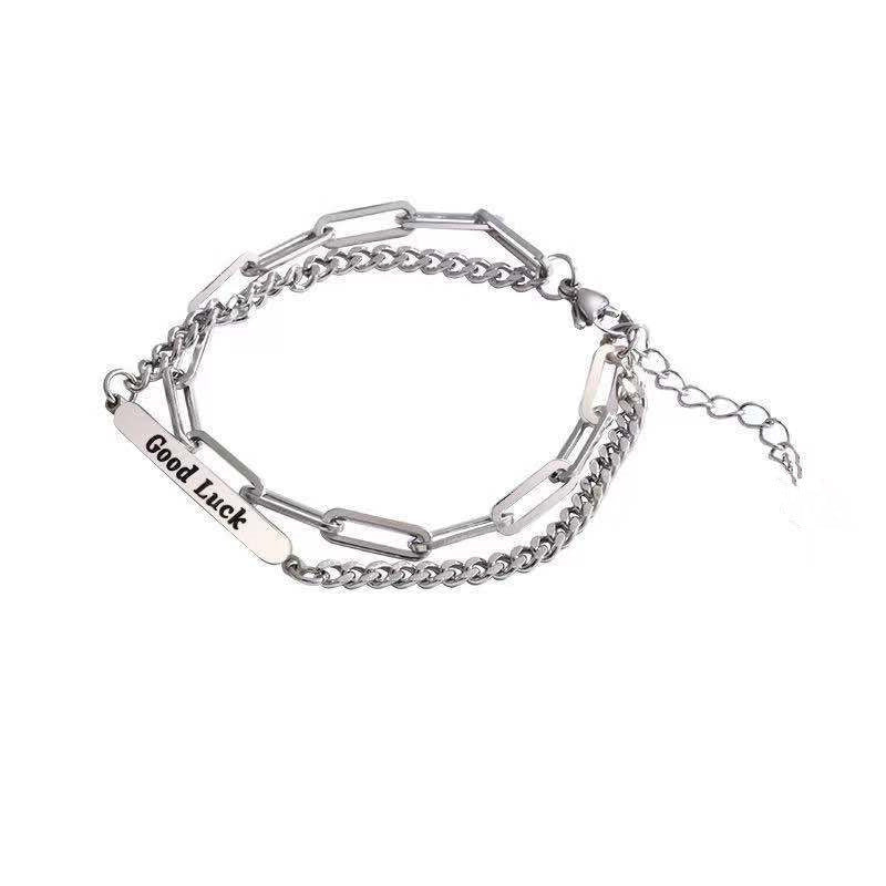 French Retro Double-layer Bracelet For Women