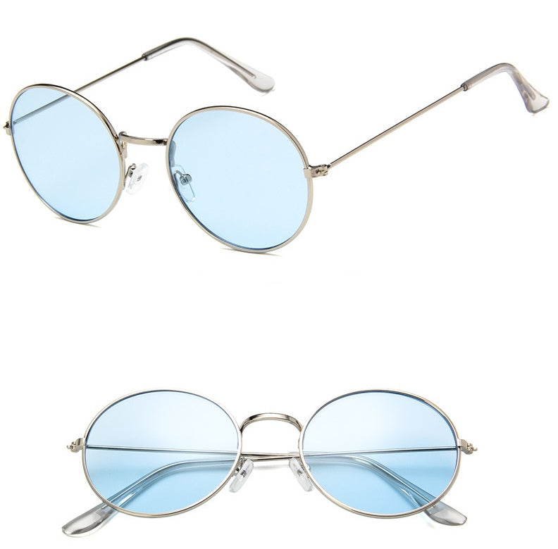 New Korean round jelly sunglasses transparent ocean sunglasses sunglasses vintage sunglasses 3019