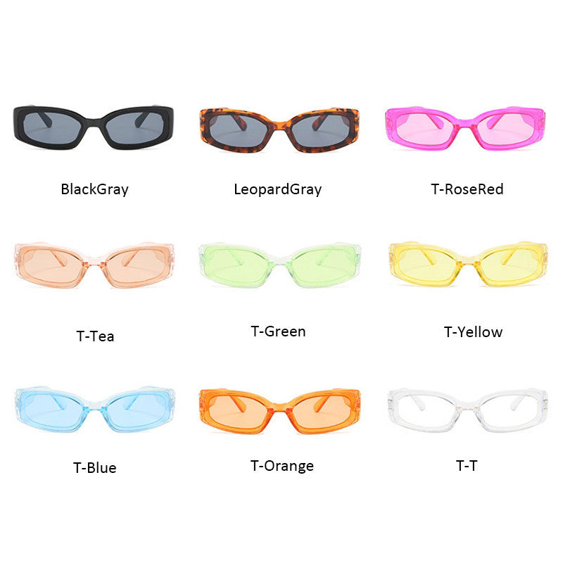 Square Party Sunglasses Women's Concave Shape Sunglasses