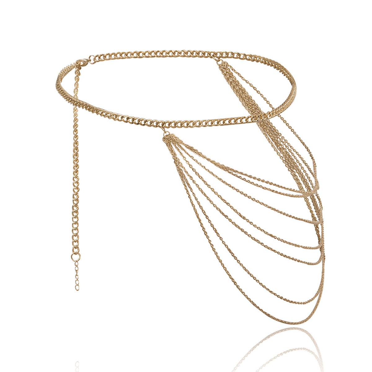 Simple Personality U-shaped Geometric Body Chain Multi-layer Chain Tassel Waist Chain Female