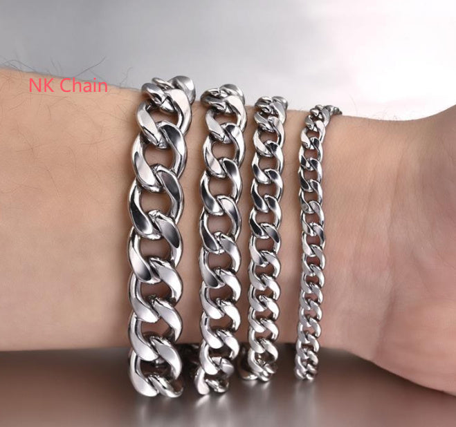 Stainless Steel Bracelet Hip Hop Men And Women Simple