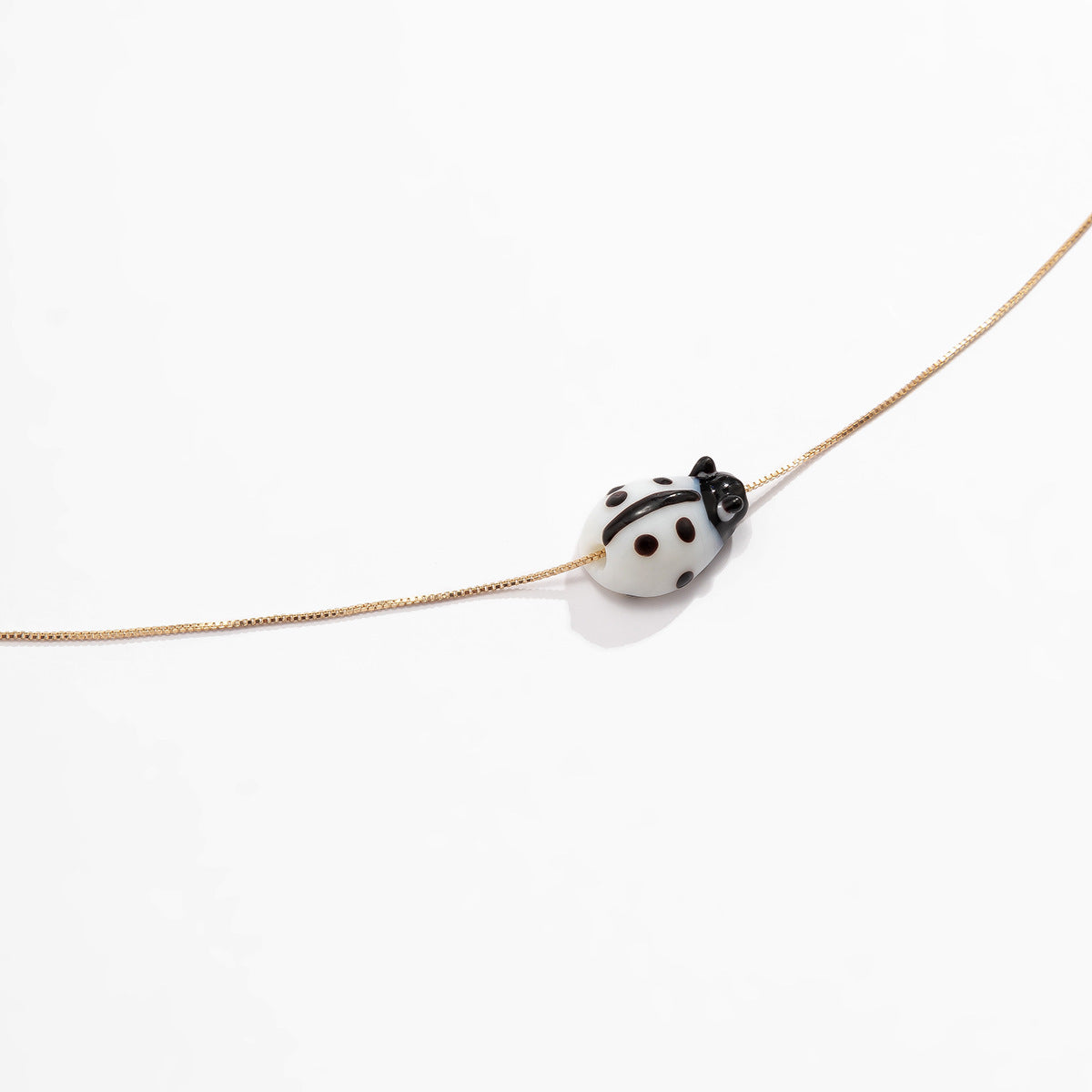 Ladybug Color Pendant Waist Chain Female Simple Thin Box Chain Body Chain