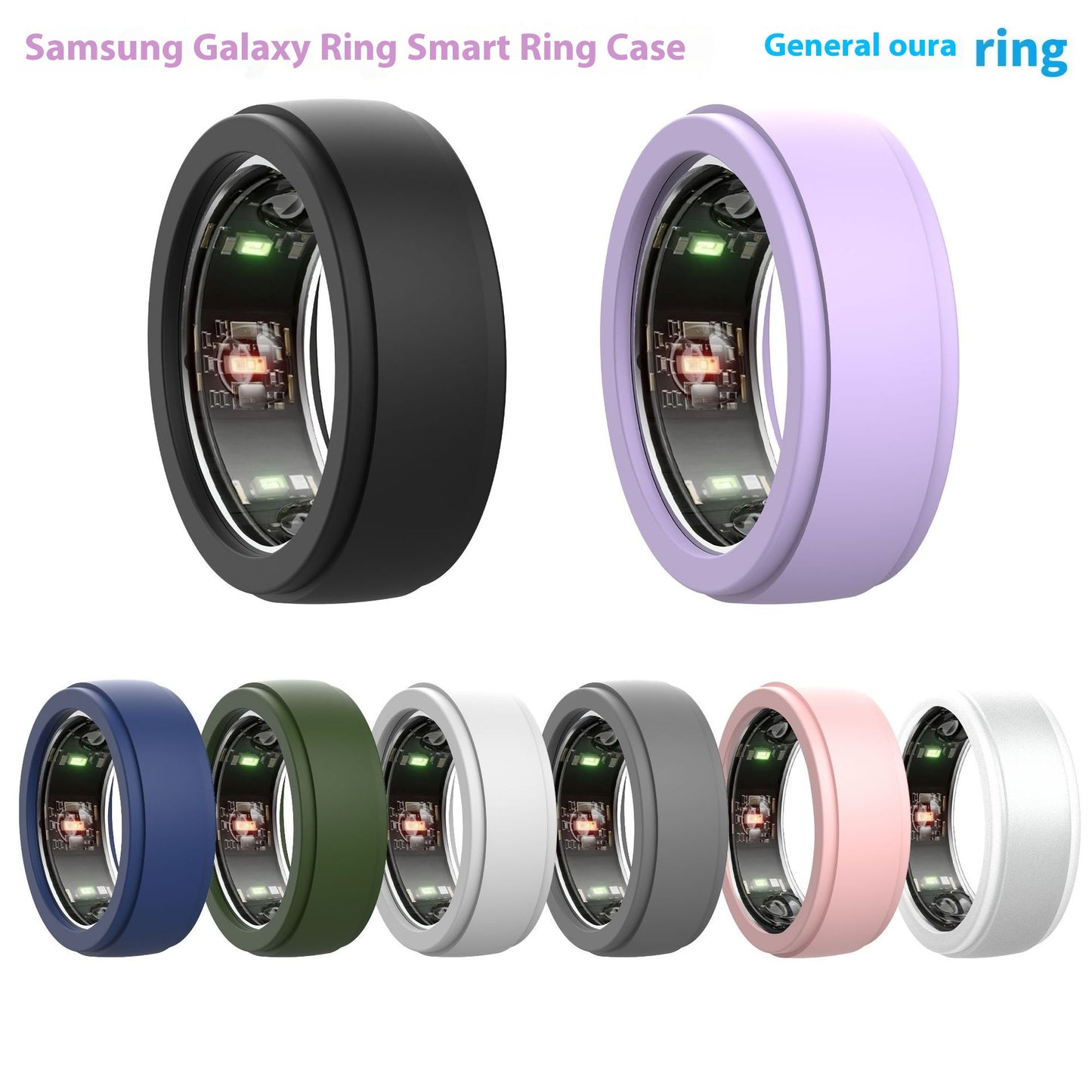 Applicable  Ring Protective Cover Universal Smart Ring Silica Gel Protective Shell