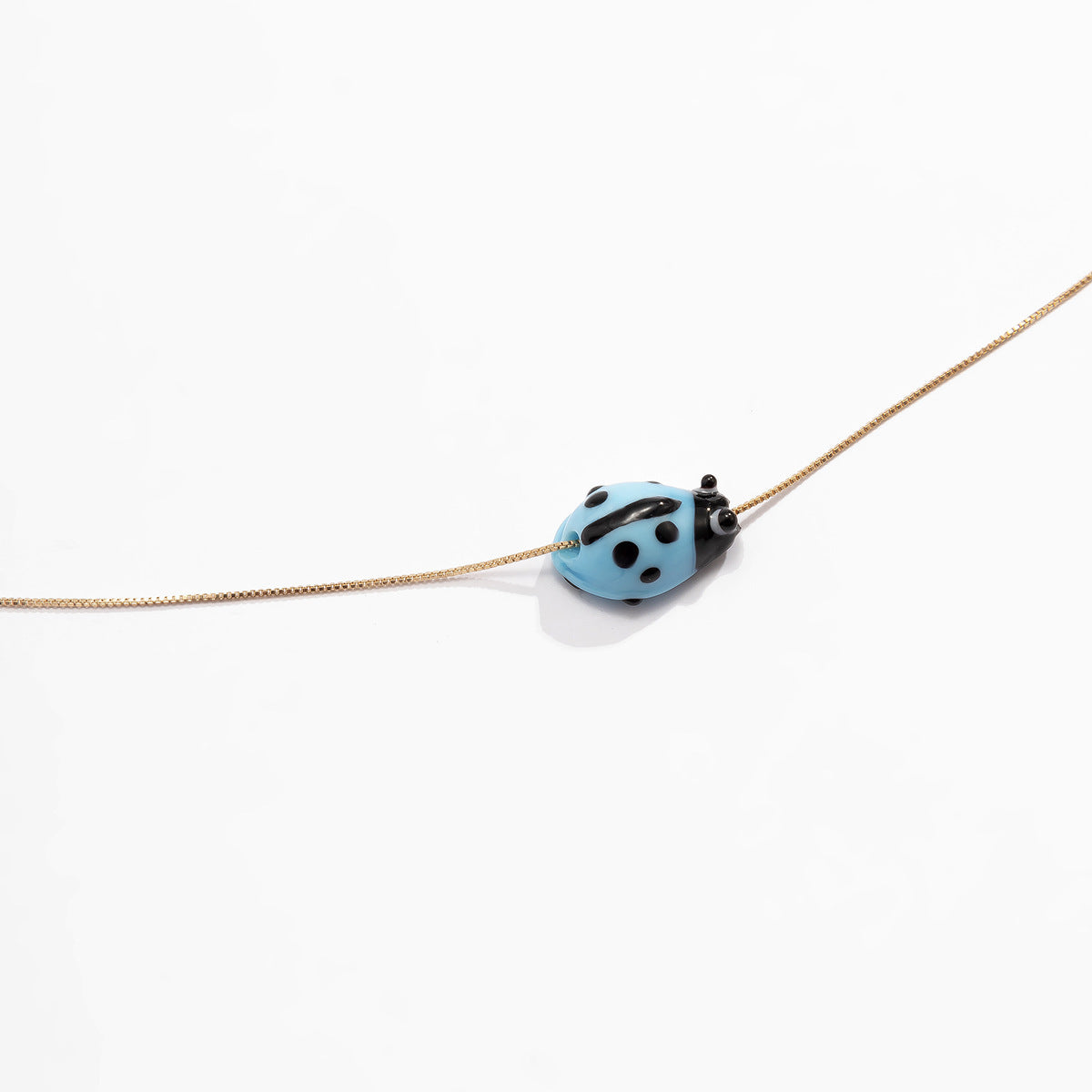 Ladybug Color Pendant Waist Chain Female Simple Thin Box Chain Body Chain