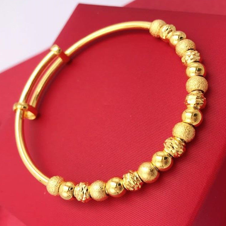 Sand Gold Transfer Beads Bracelet For Women