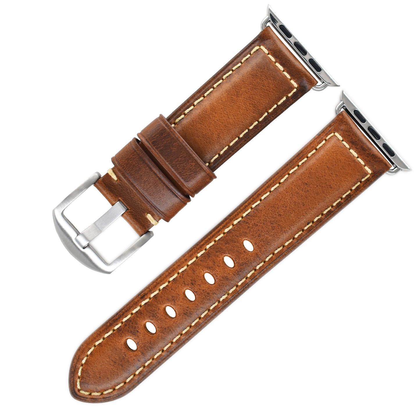 Vintage Oil Wax Genuine Cowhide Watch Band