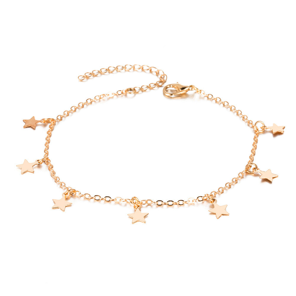 Simple Star Fashion Anklet Jewelry