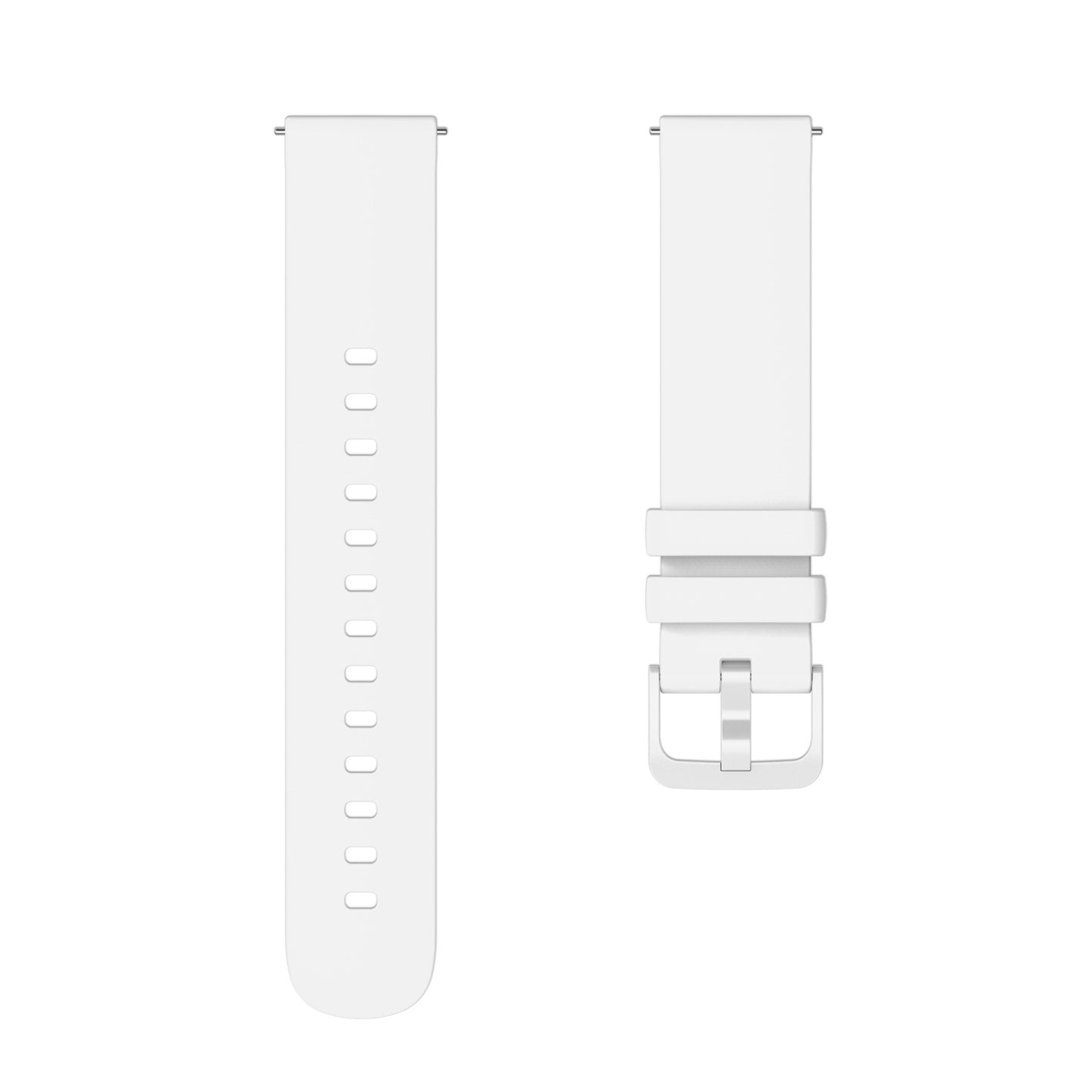 Flat Same Color Buckle Universal Silicone Strap