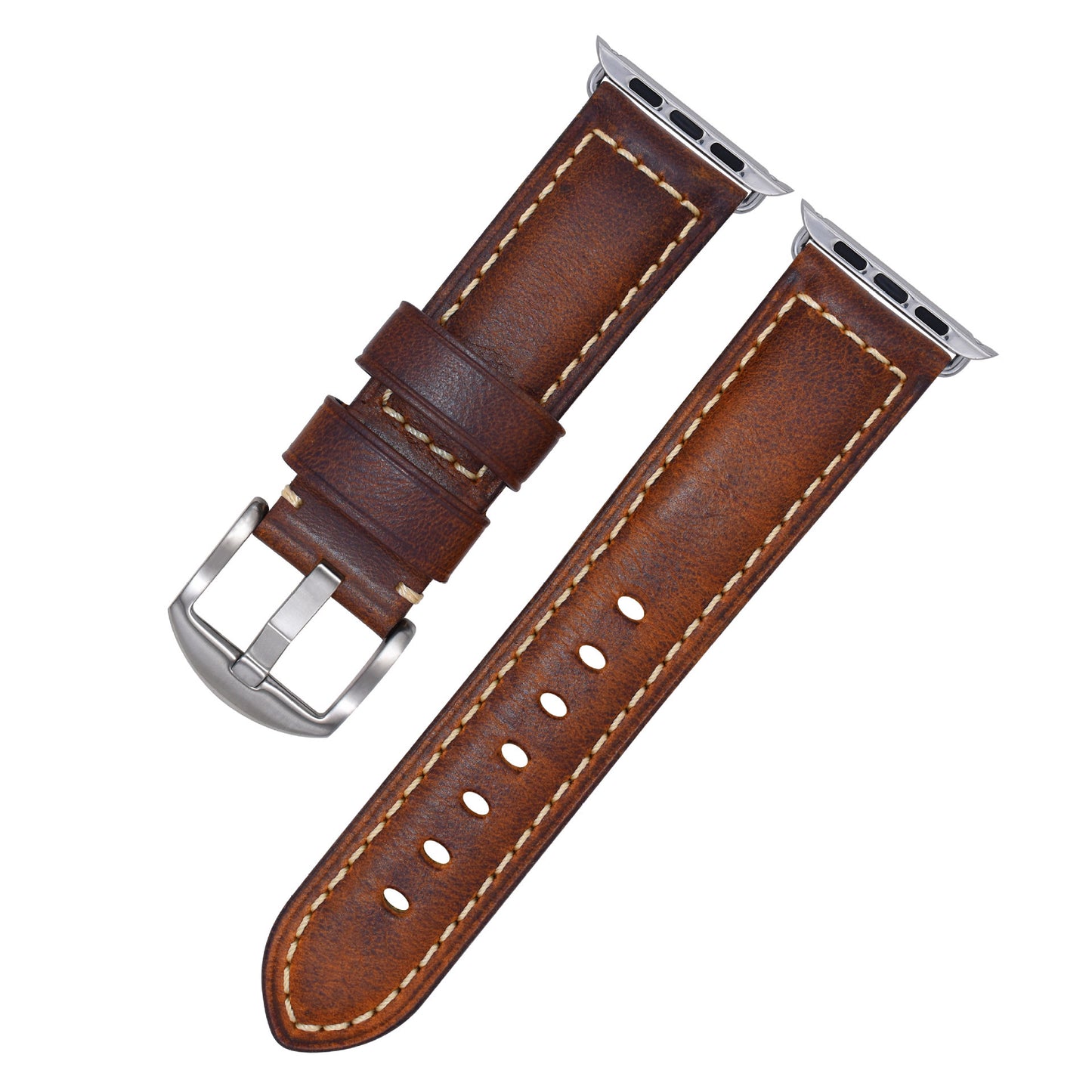 Vintage Oil Wax Genuine Cowhide Watch Band