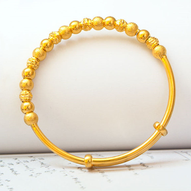 Sand Gold Transfer Beads Bracelet For Women