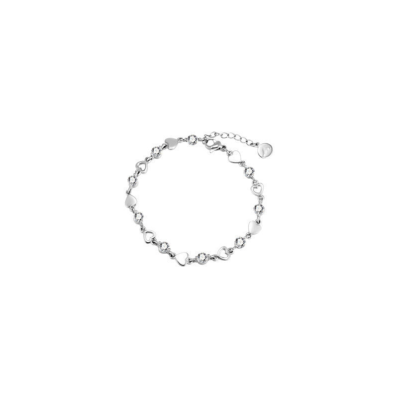 Loving Heart Zircon Bracelet For Women